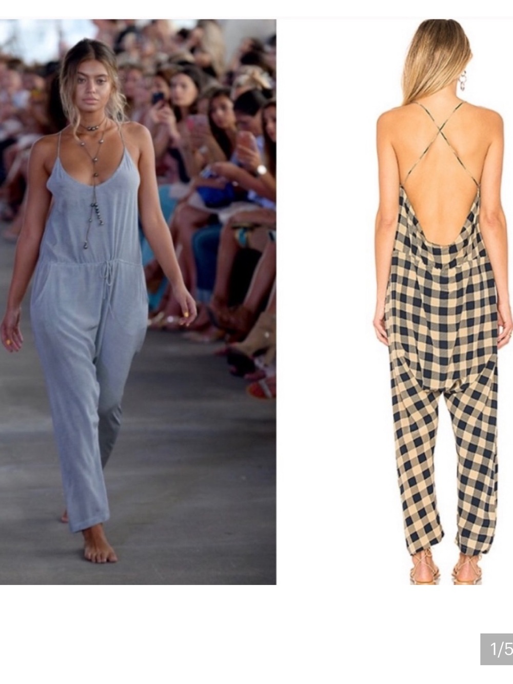 NWT ACACIA Copacabana Silk Jumpsuit- Black Beauty- Size P